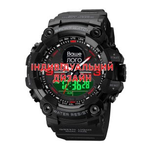 Наручний годинник Awarder 001 Black-Red Індивідуальний дизайн img-1