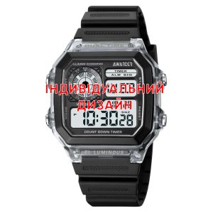 Наручний годинник Awarder 010 Black Індивідуальний дизайн img-1