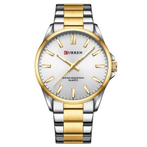 Наручний годинник Curren 9090 Silver-Gold-Silver img-1