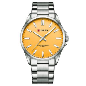Наручний годинник Curren 9090 Silver-Orange img-1