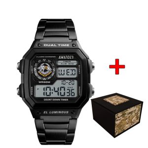 Наручний годинник Awarder 011SISSO ССО Чорні + Коробка. img-1