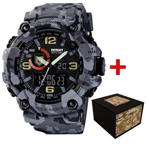 Наручний годинник Patriot 002CMGYTRO ТРО Сірий камуфляж + Коробка img-1