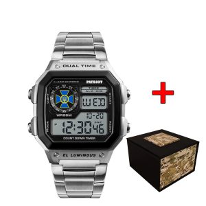 Наручний годинник Patriot 011BKSBU СБУ Срібло + Коробка img-1