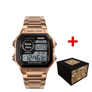 Наручний годинник Patriot 011RG Ваше лого Рожеве Золото + Коробка img-1