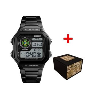 Наручний годинник Patriot 011SIDPS ДПС Чорні + Коробка img-1