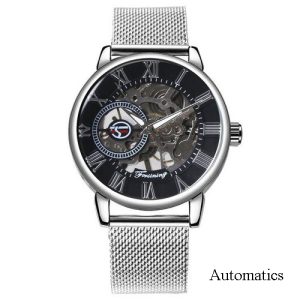 Наручний годинник Forsining 8099A All Silver Mesh img-1