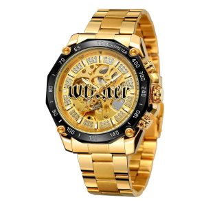 Наручний годинник Forsining 8186 Gold-Black img-1