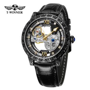 Наручний годинник Forsining 8258 All Black img-1