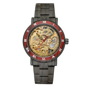 Наручний годинник Forsining 8277 Black-Red-Gold img-1