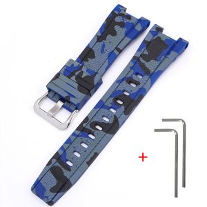 Наручний годинник Ремінець для Casio G-Shock GST-W300 Camo Blue SI img-1