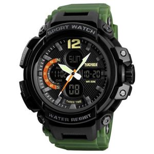 Наручний годинник Skmei 1343 Black-Militari Wristband img-1
