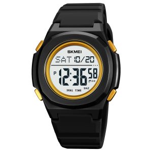 Наручний годинник Skmei 2023BKGD-WT Black-Gold White img-1