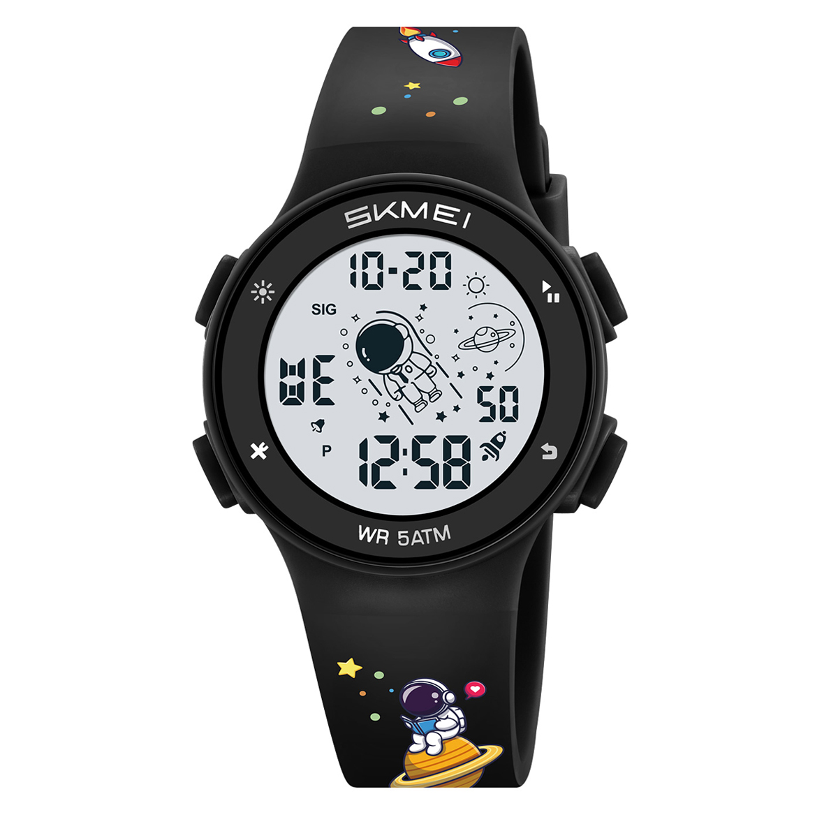 Наручний годинник Skmei 2267BKAT Astronaut-Black img-1