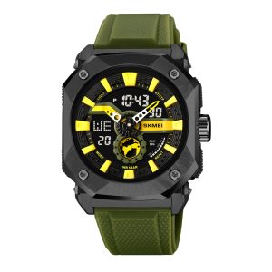 Наручний годинник Skmei 2272BKAG Black-Army Green SALE img-1