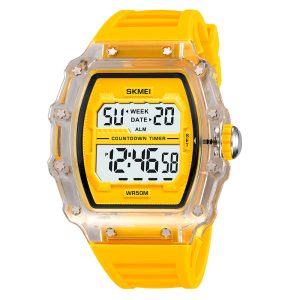 Наручний годинник Skmei 2296WTYL White-Yellow img-1