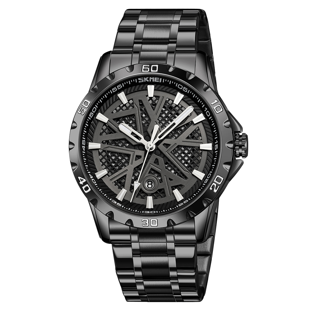 Наручний годинник Skmei 9337BKBK Black img-1