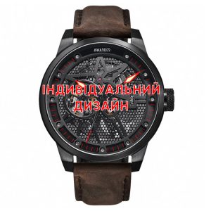 Awarder 058 Black-Red Leather Індивідуальний дизайн