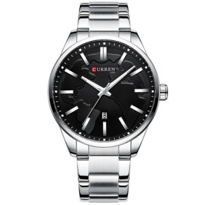 Curren 8366 Silver-Black