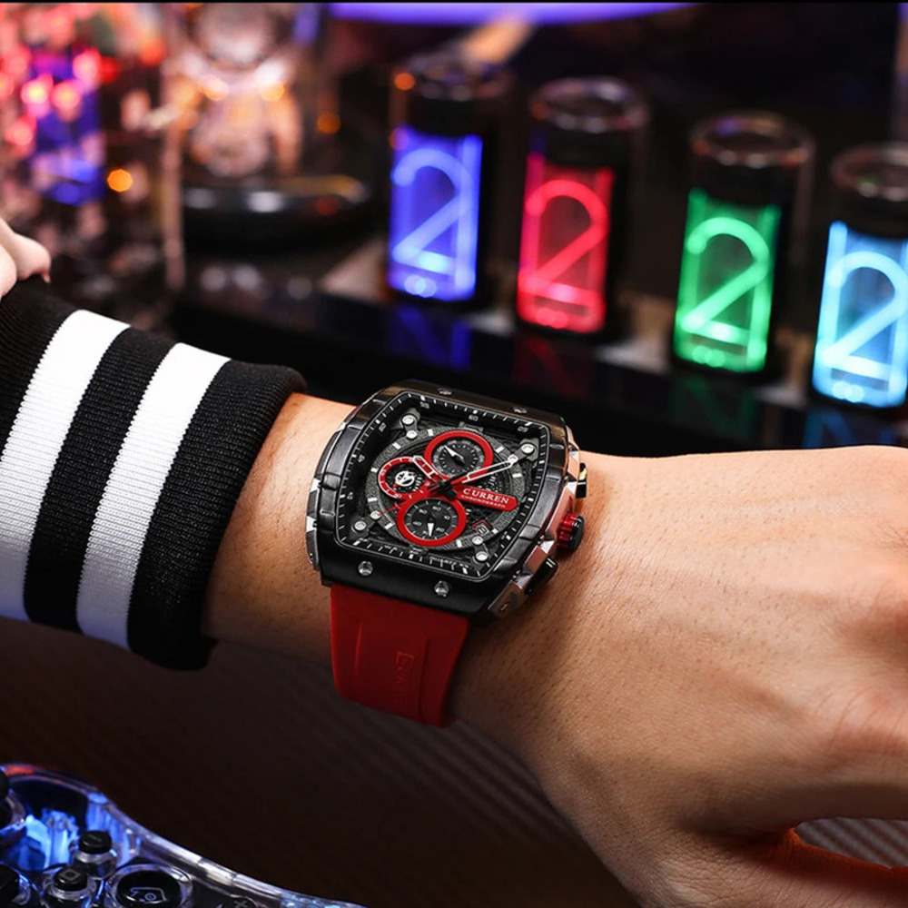 Curren 8442 Silver-Black-Red — изображение 3