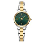 Curren 9094 Silver-Gold-Green