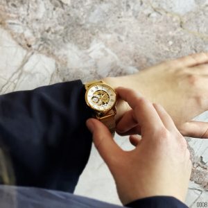 forsining_8099_gold_white_lady_mesh_1