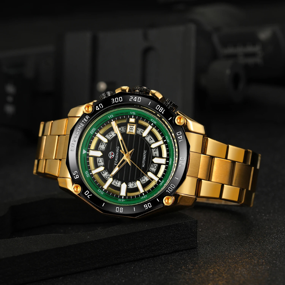 Forsining 8279 Gold-Black-Green — изображение 3