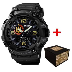 Patriot 002BKUAGD Тризуб золото Чорні + Коробка.