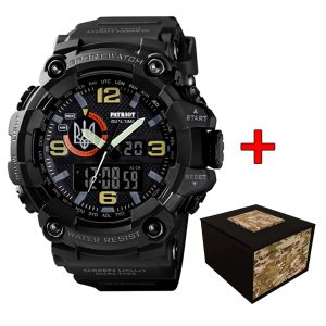 Patriot 002BKUASI Тризуб срібло Чорні + Коробка