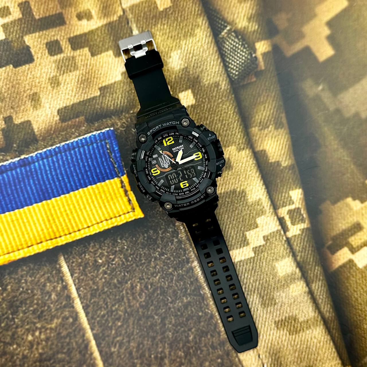 Patriot 002BKUASI Тризуб срібло Чорні + Коробка - Зображення 2