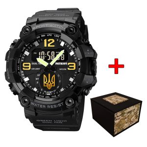 Patriot 003BKUAGD Тризуб золото Чорні + Коробка.