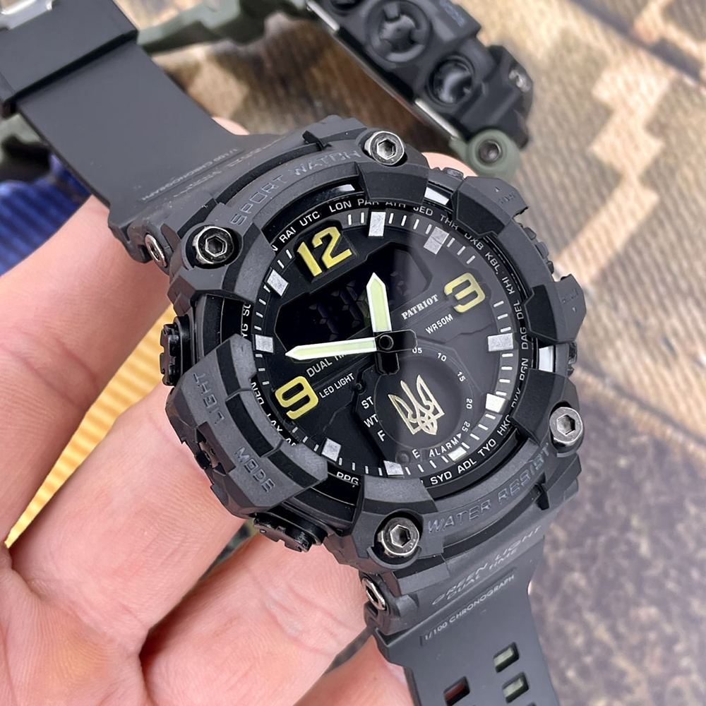 Patriot 003BKUAGD Тризуб золото Чорні + Коробка. — изображение 2