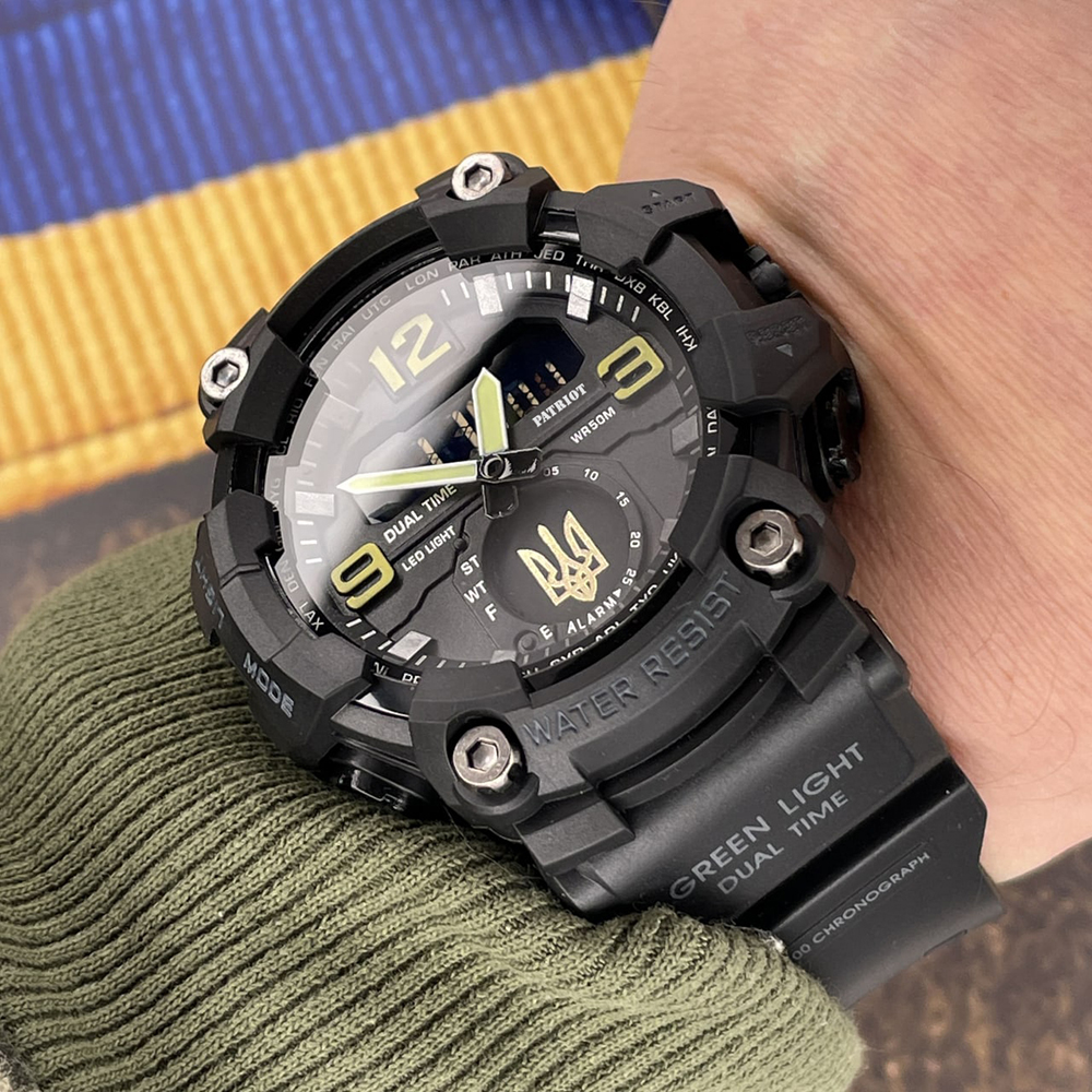 Patriot 003BKUAGD Тризуб золото Чорні + Коробка. — изображение 3