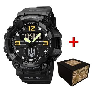 Patriot 003BKUASI Тризуб срібло Чорні + Коробка.