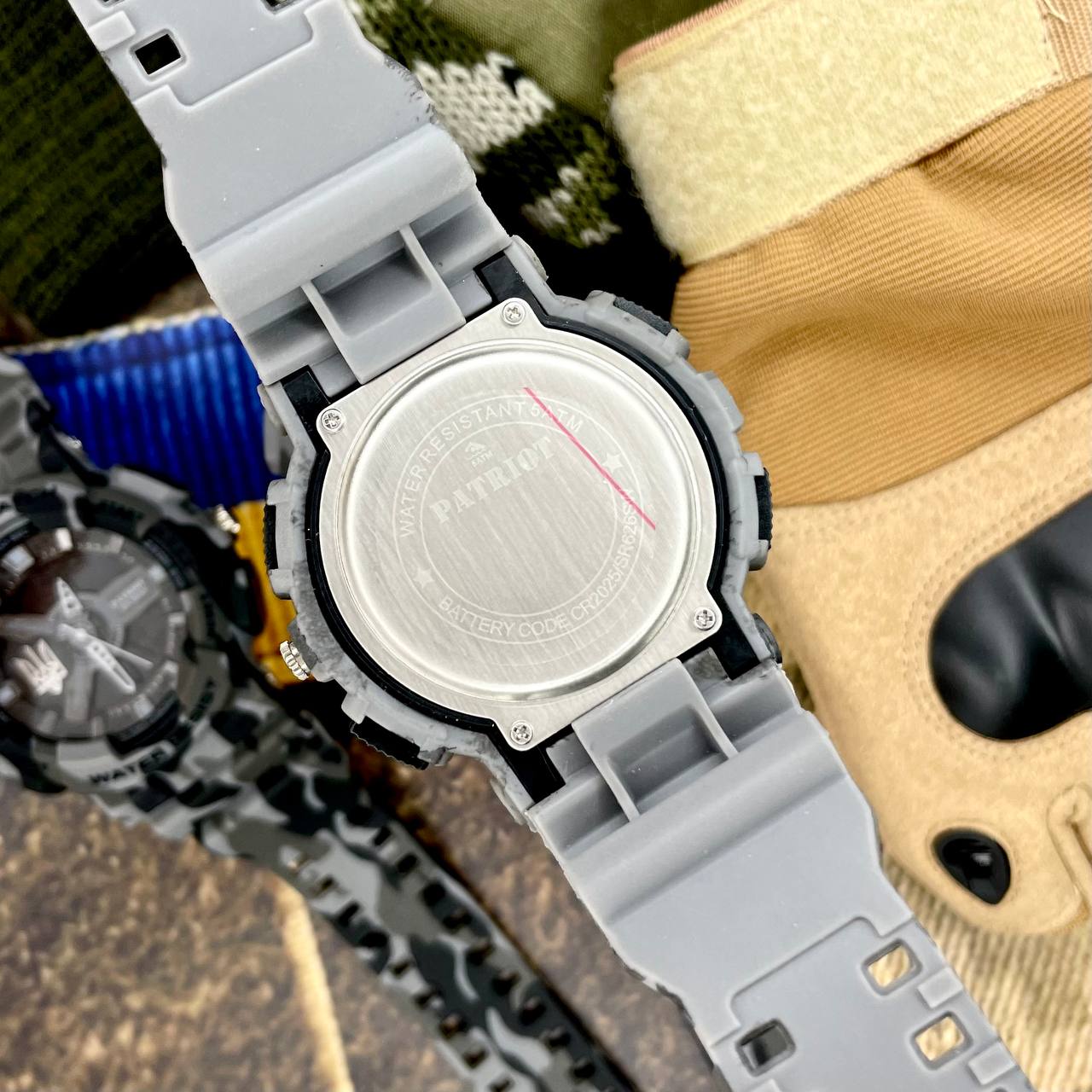 Patriot 005 Тризуб срібло Camo Grey + Коробка. — изображение 4