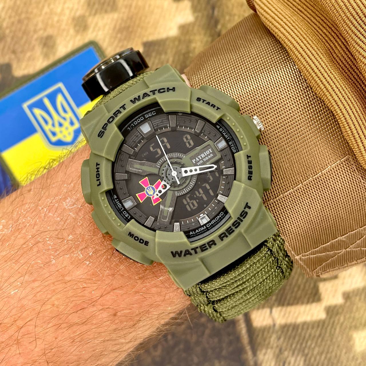 Patriot 005AGSU ЗСУ Паракордовий ремінець Army Green + Коробка. — изображение 2