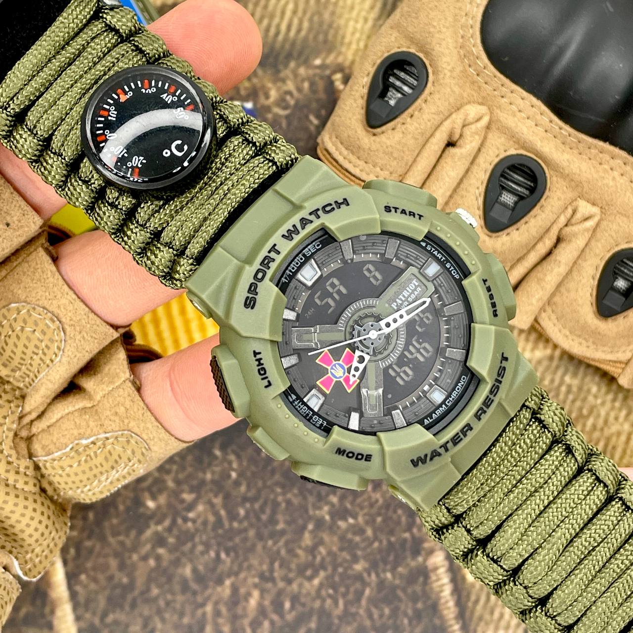 Patriot 005AGSU ЗСУ Паракордовий ремінець Army Green + Коробка. — изображение 3