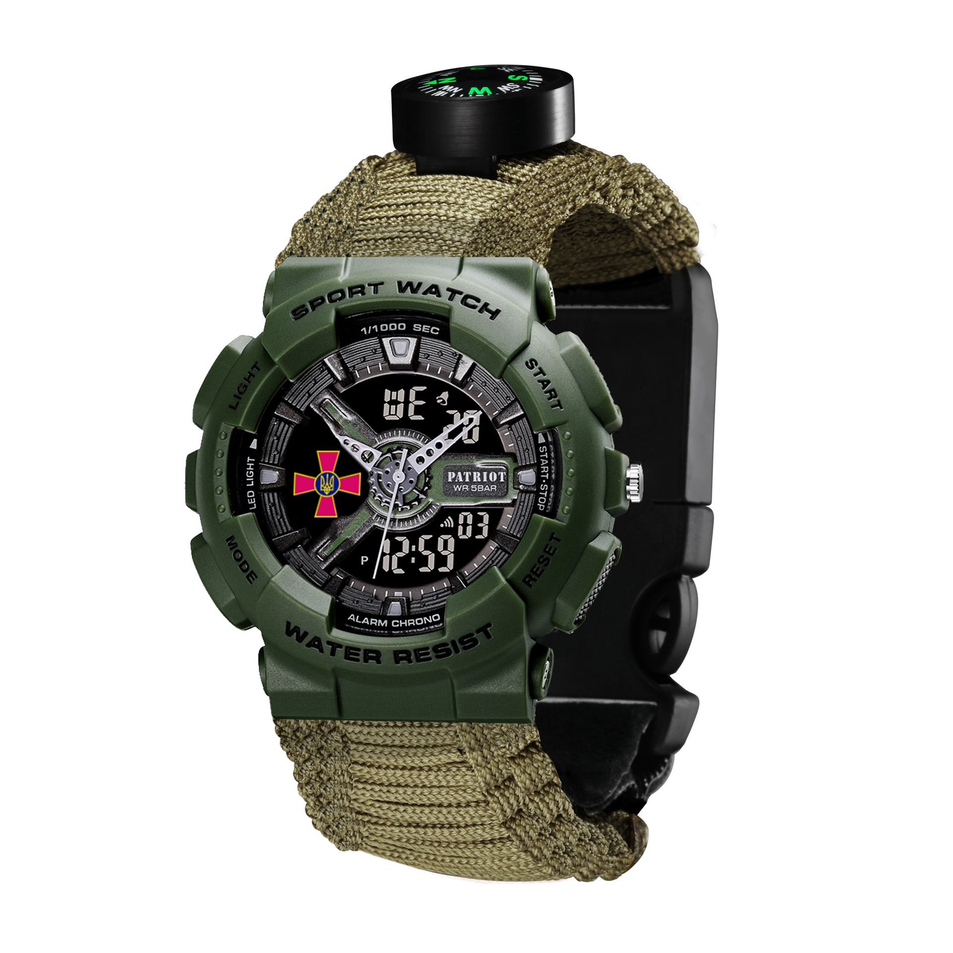 Patriot 005AGSU ЗСУ Паракордовий ремінець Army Green + Коробка. — изображение 5