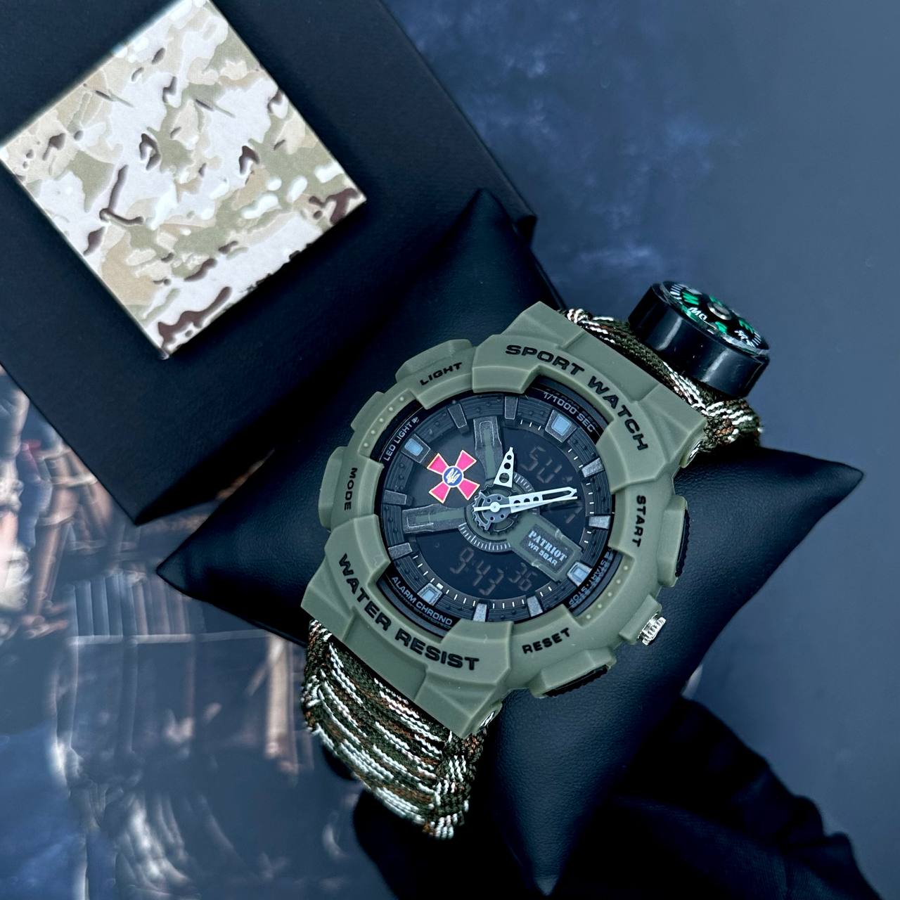 Patriot 005AGSU ЗСУ Паракордовий ремінець Camo Green + Коробка — изображение 3