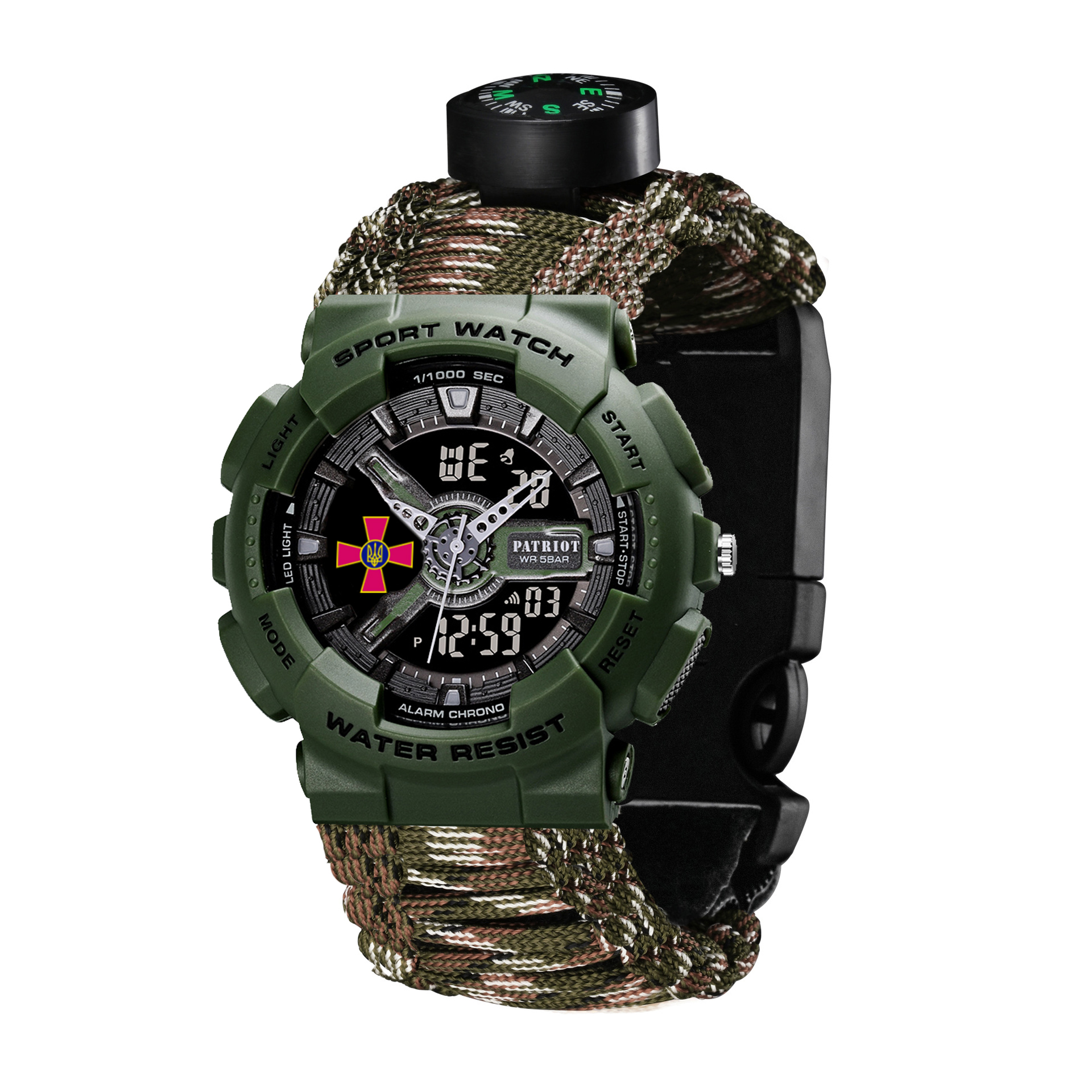 Patriot 005AGSU ЗСУ Паракордовий ремінець Camo Green + Коробка — изображение 6