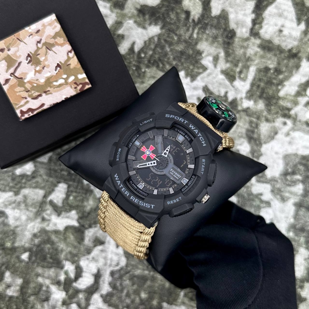 Patriot 005BKSU ЗСУ Чорні Паракордовий ремінець Khaki + Коробка — изображение 3