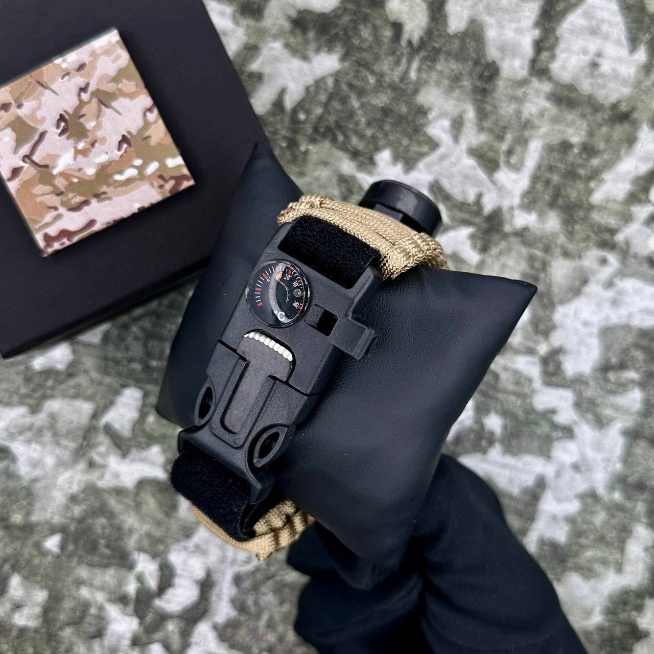 Patriot 005BKSU ЗСУ Чорні Паракордовий ремінець Khaki + Коробка — изображение 4