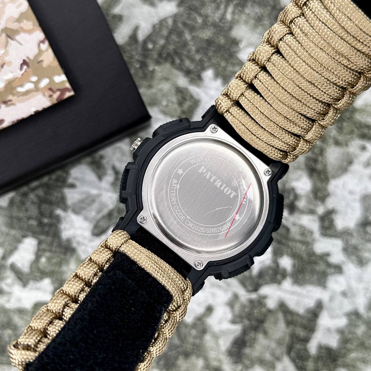 Patriot 005BKSU ЗСУ Чорні Паракордовий ремінець Khaki + Коробка — изображение 5