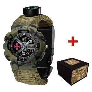 Patriot 005CMGRSU ЗСУ Зелений камуфляж Паракордовий ремінець Army Green + Коробка.