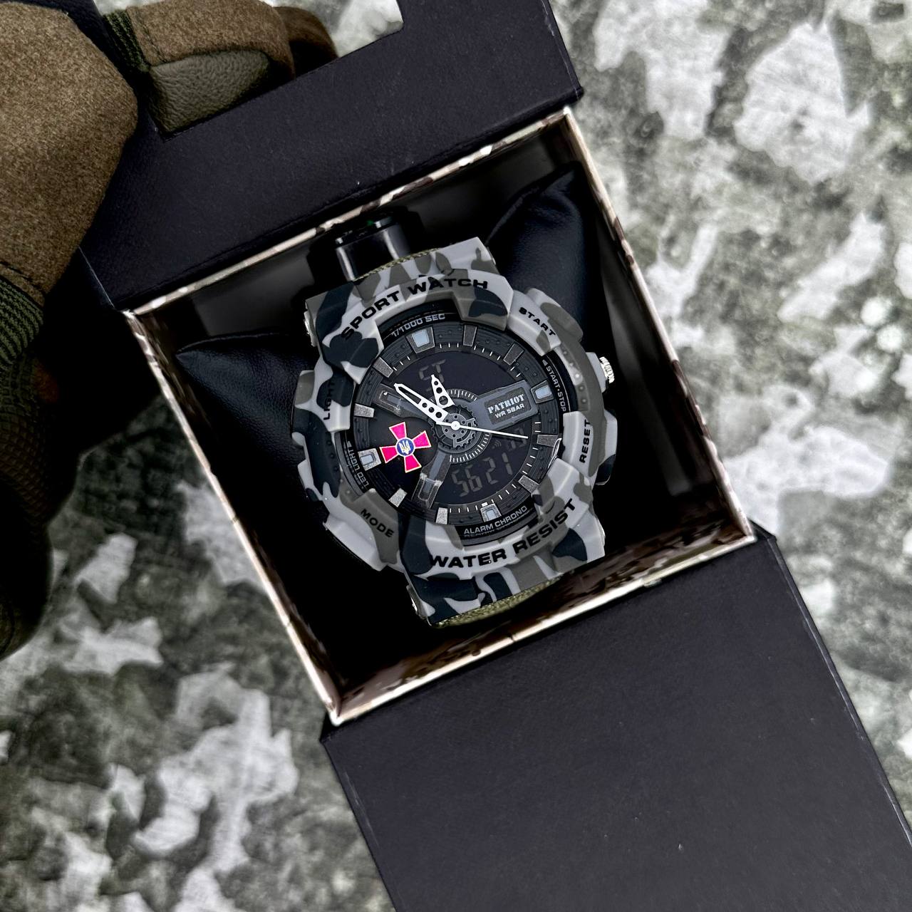 Patriot 005CMGYSU ЗСУ Сірий камуфляж Паракордовий ремінець Army Green + Коробка — изображение 4