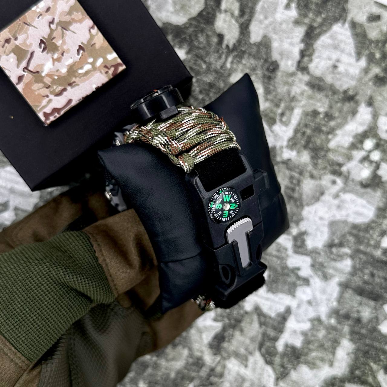 Patriot 005CMGYSU ЗСУ Сірий камуфляж Паракордовий ремінець Camo Green + Коробка. — изображение 4