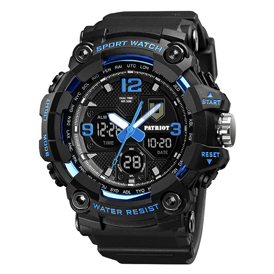 Patriot 006BUTRO ТРО Чорні з синім + Коробка - Зображення 2