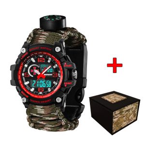 Patriot 012BKRDSU ЗСУ Чорні з червоним Паракордовий ремінець Camo Green + Коробка