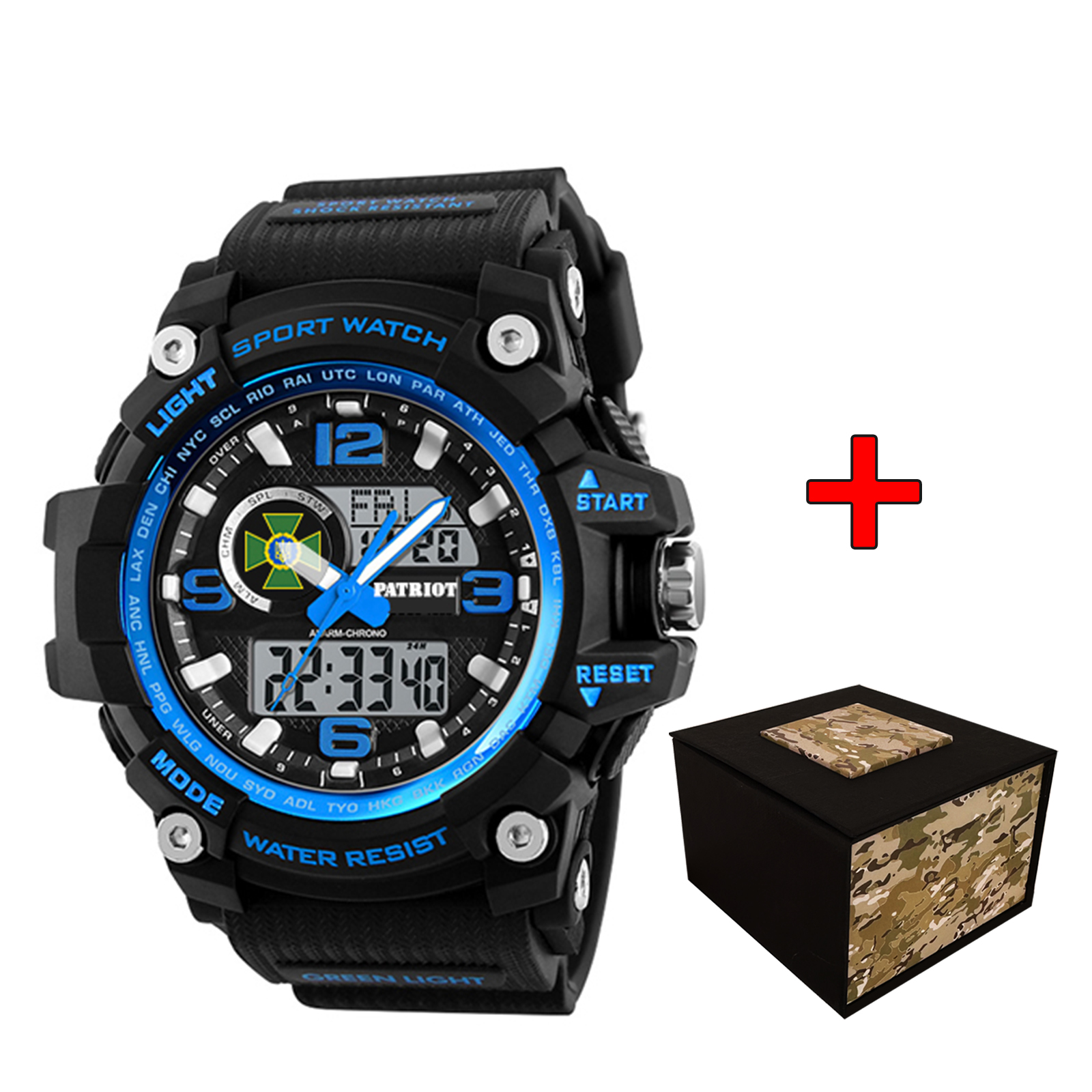 Patriot 012BUBKDPS ДПС Чорні з синім + Коробка