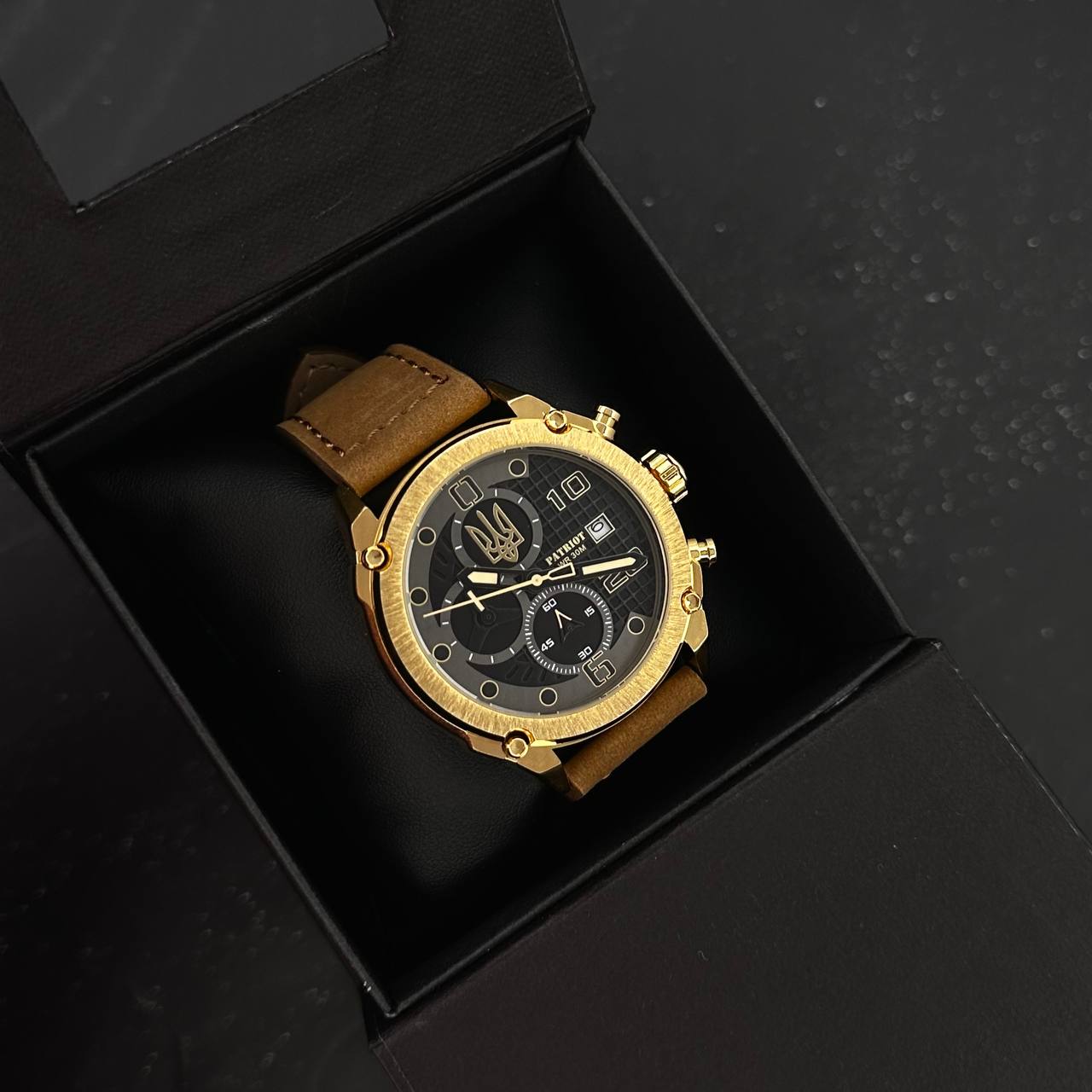 Patriot 016 Gold-Black-Brown Тризуб золото — изображение 2