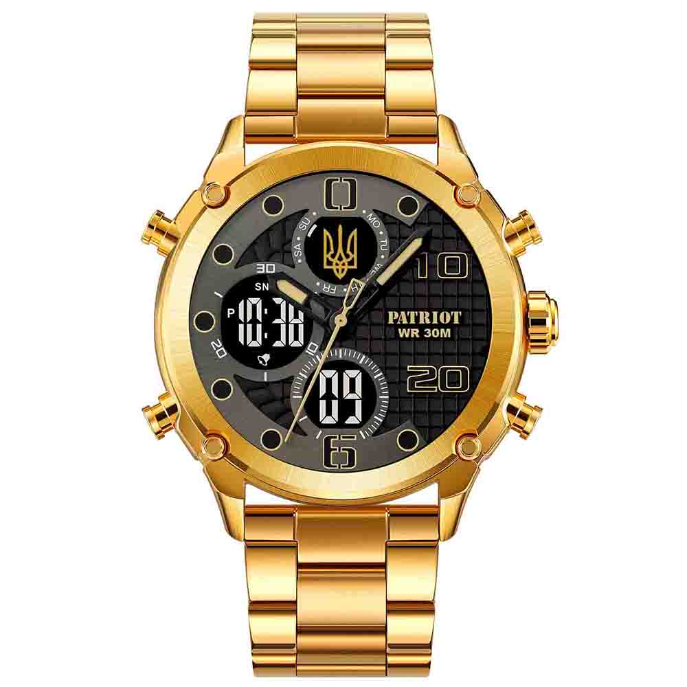 Patriot 017 Тризуб Золото Gold-Black Steel - Зображення 6